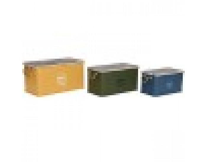 Комплект сандъци Home ESPRIT Метал Cмърч 68 x 36 x 33 cm (3 броя)