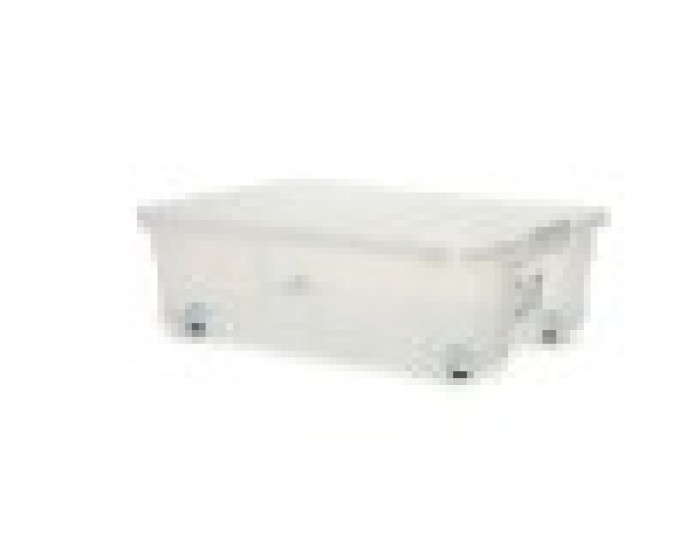 Кутия за Съхранение с Колела 30 L 40 x 18 x 59,5 cm (14 броя)