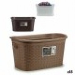 Кош за Пране Stefanplast Elegance Пластмаса 35 L 37 x 26 x 57,5 cm (15 броя) - Cutii, organizatoare și alte produse de depozitare