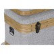 Комплект сандъци DKD Home Decor 60 x 36 x 34 cm Естествен Сив Дървен