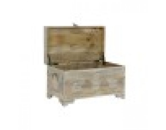 Сандък DKD Home Decor 78 x 43 x 45 cm Естествен Дърво манго Дървен MDF