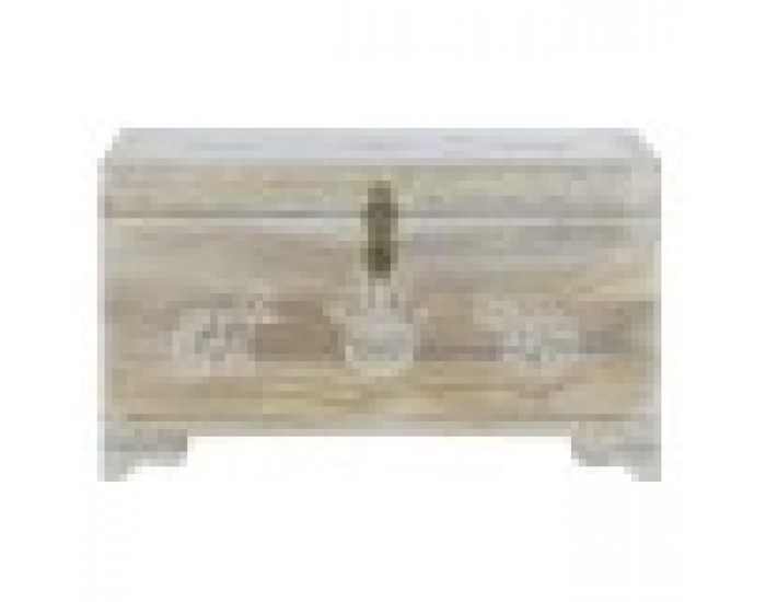 Сандък DKD Home Decor 78 x 43 x 45 cm Естествен Дърво манго Дървен MDF