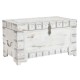 Сандък DKD Home Decor Бял Светло кафяв Дърво манго (78,7 x 43 x 45,7 cm)