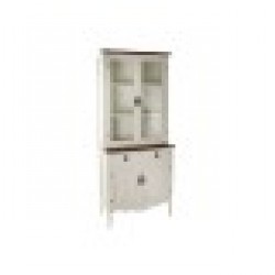 Витрина DKD Home Decor 86 x 40 x 198 cm Кристал Бял Пластмаса Многоцветен Тъмно сив - Cutii, organizatoare și alte produse de depozitare