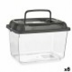 Аквариум С дръжка Широк Сив Пластмаса 7 L 20 x 20 x 30 cm (8 броя) - Mascow