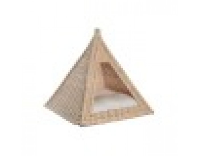 Легло за Домашен Любимец DKD Home Decor Естествен Pатан 45 x 45 x 45 cm
