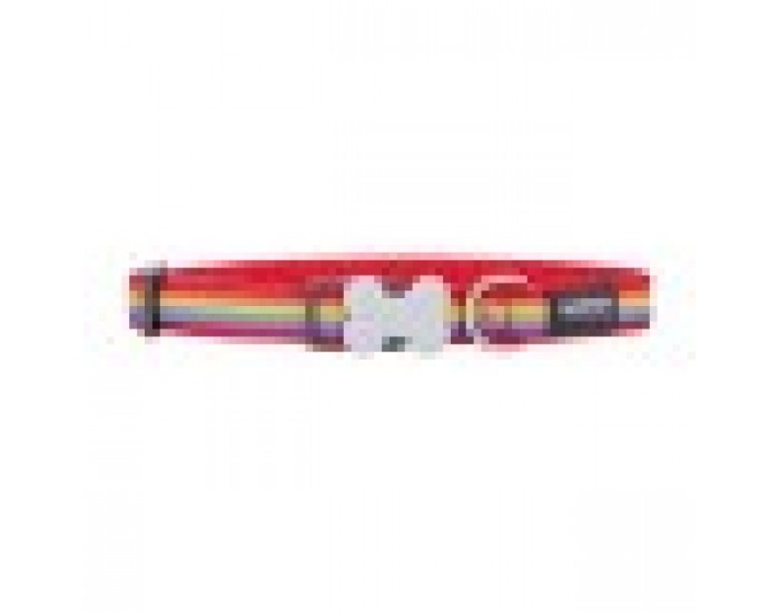 Кучешки Нашийник Red Dingo Rainbow 20-32 cm Многоцветен