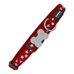 Кучешки Нашийник Red Dingo Звезда Звезди (1,2 x 20-32 cm) - Red dingo