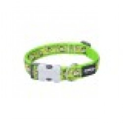 Кучешки Нашийник Red Dingo STYLE MONKEY LIME GREEN 15 mm x 24-36 cm - Red dingo