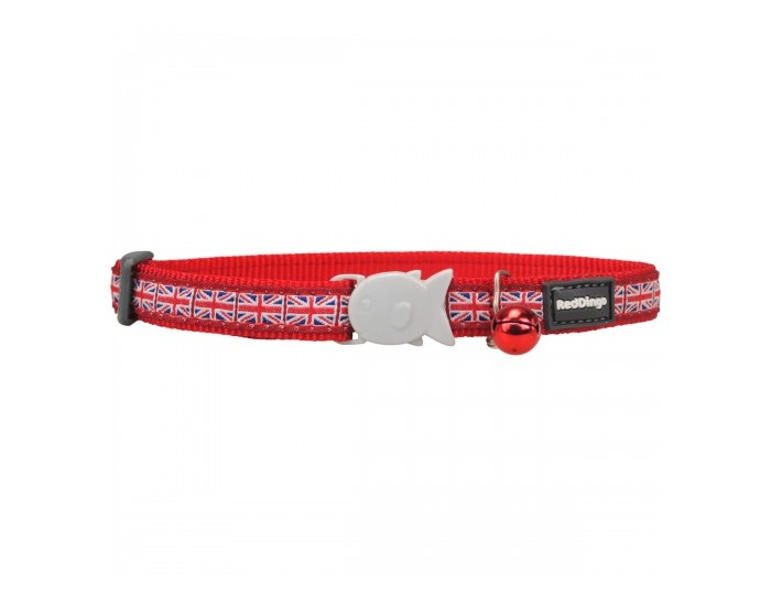 Кучешки Нашийник Red Dingo STYLE UNION JACK FLAG 15 mm x 24-36 cm