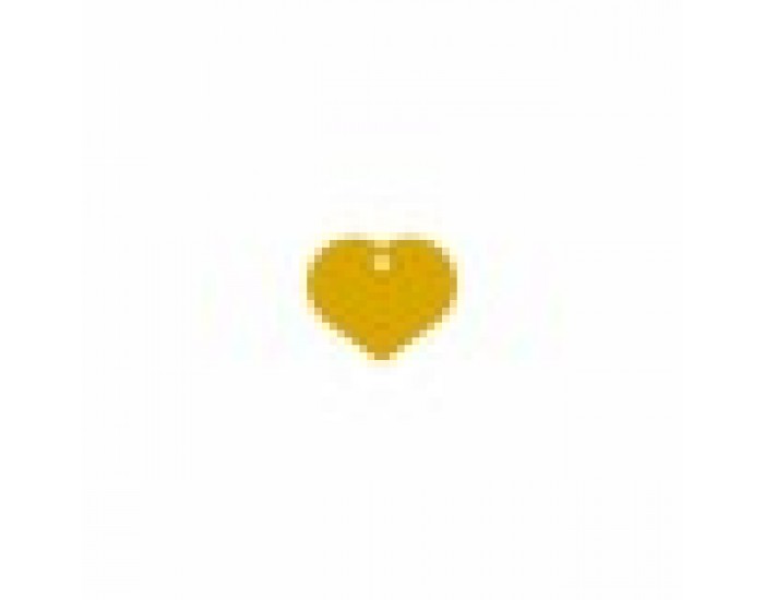 Идентификационна табела Imarc Heart Жълт Златен