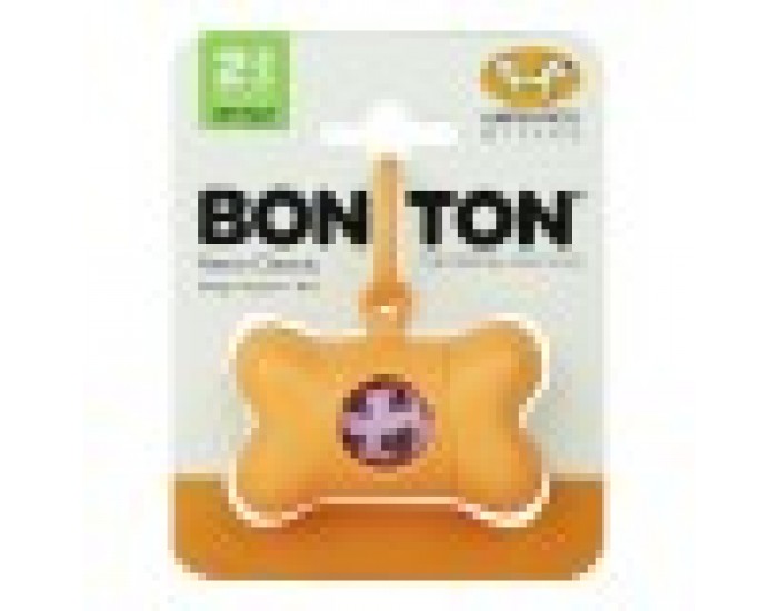 Диспенсър за Торбички за Домашен Любимец United Pets Bon Ton Nano Classic Куче Оранжев Рециклирана пластмаса (6 x 3 x 4 cm)