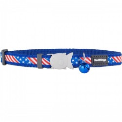 Котешко колие Red Dingo US Flag 20-32 cm Син - Red dingo