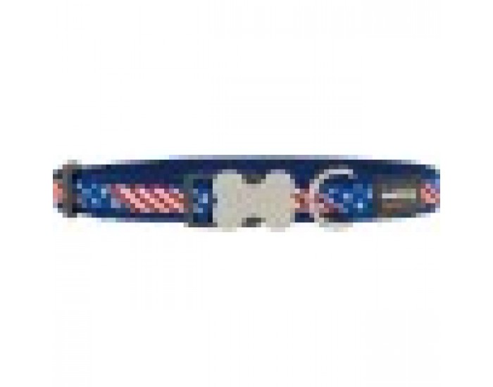 Кучешки Нашийник Red Dingo STYLE US FLAG 31-47 cm