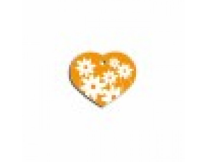 Идентификационна табела Imarc Heart Жълт Оранжев