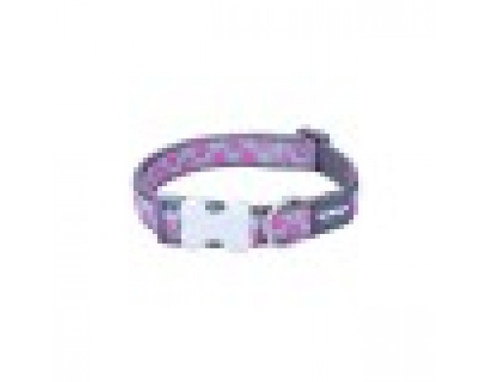 Кучешки Нашийник Red Dingo STYLE HOT PINK ON COOL GREY 41-63 cm
