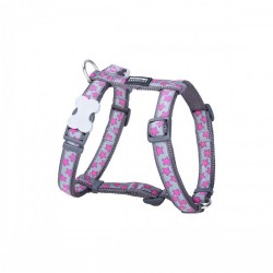 Каишка за Куче Red Dingo On Cool 25-39 cm Розов Сив - Red dingo