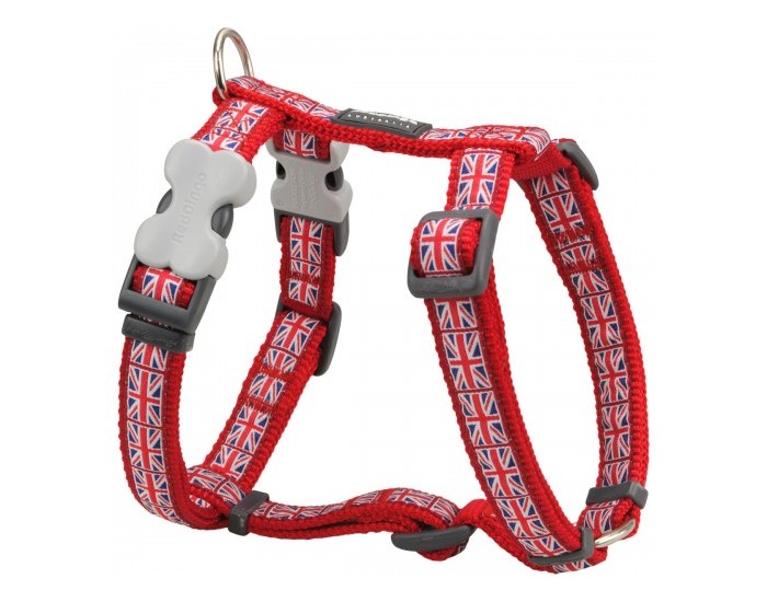 Каишка за Куче Red Dingo Union Jack 25-39 cm Червен