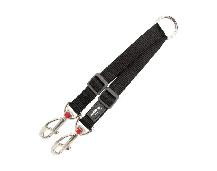 2 Dog Leash Coupler Red Dingo, 2 x 25-34 cm