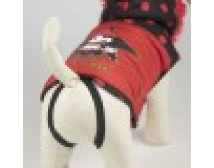 Палто за Куче Minnie Mouse Черен Червен M
