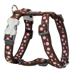 Каишка за Куче Red Dingo Style Розов Грах 46-76 cm - Red dingo