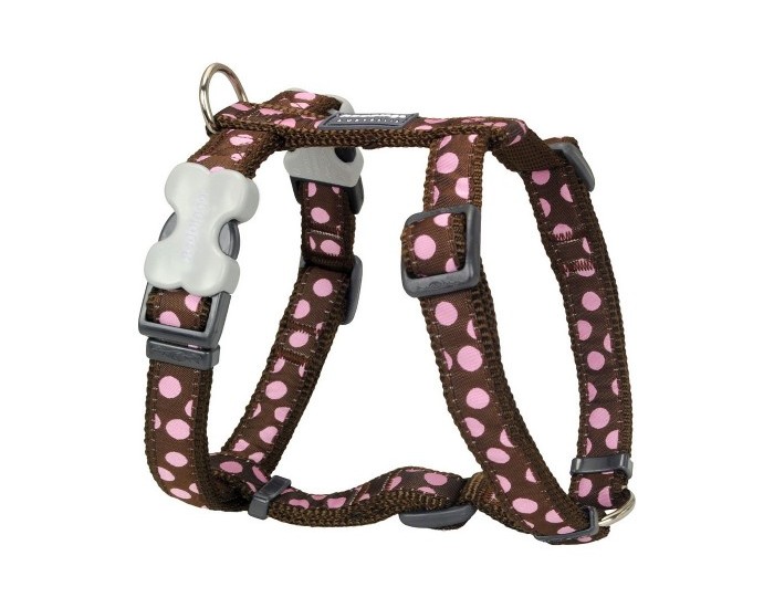 Каишка за Куче Red Dingo Style Розов Грах 46-76 cm