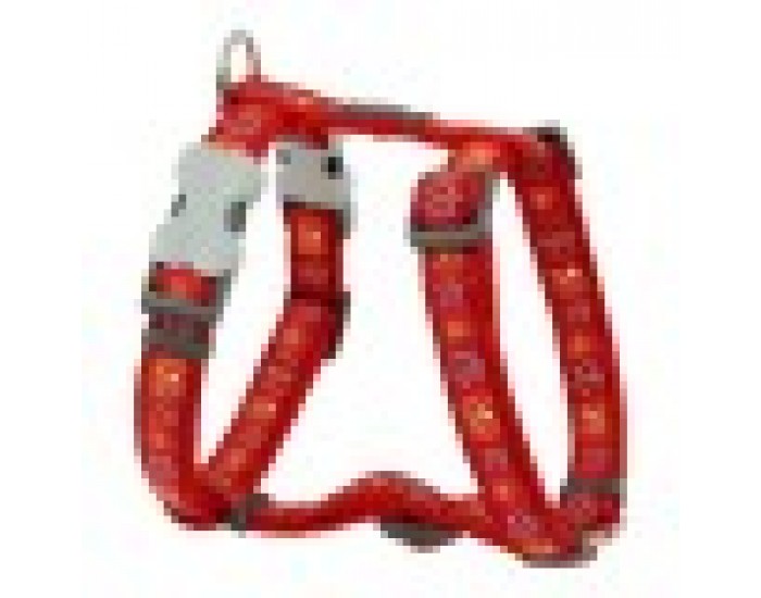Каишка за Куче Red Dingo Style Червен 46-76 cm
