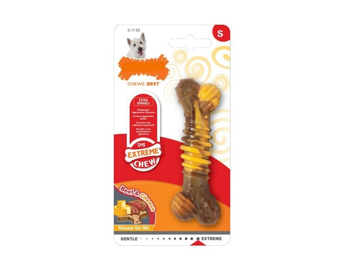 Dog teether Nylabone Dura Chew, Месо, Размер S