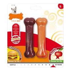 Dog teether Nylabone Extreme Chew Twin, Хамбургер, 2 броя - Accesorii