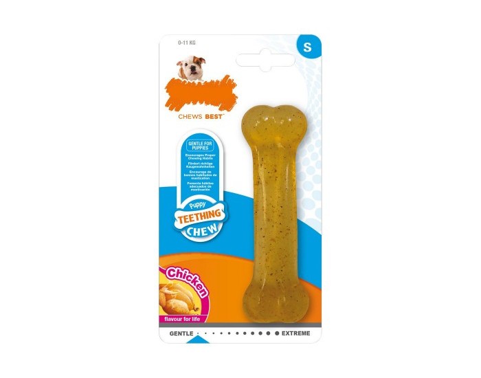 Гризалкка за кученца Nylabone, Размер М, Пиле