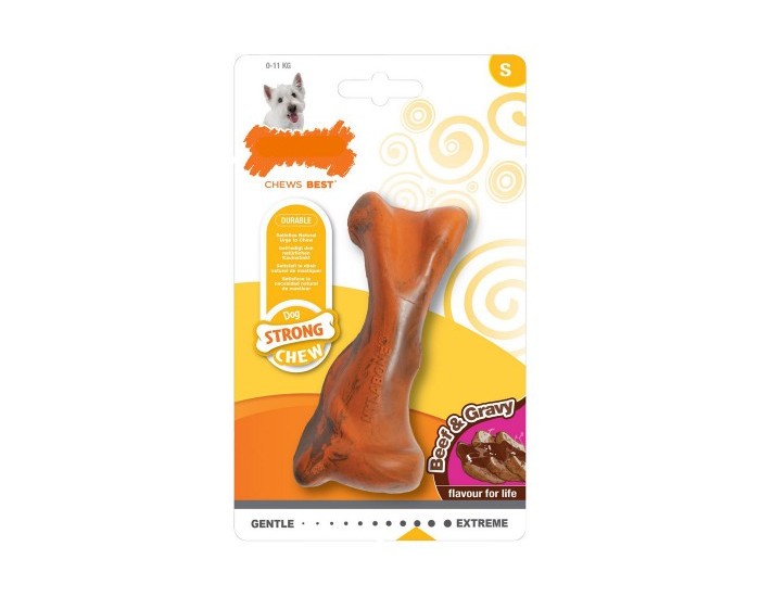 Dog teether Nylabone Strong, Гума, Размер S, Венци