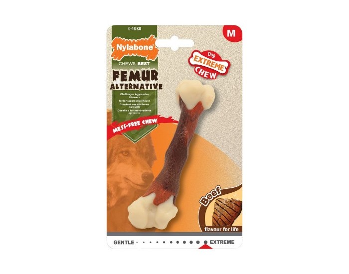 Dog teether Nylabone Extreme Chew Femur, Телешко, Найлон