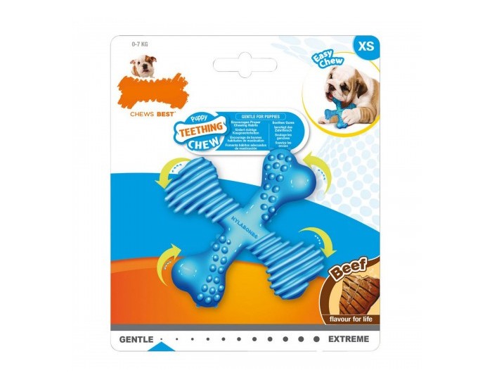 Гризалка за кучета Nylabone Кръст Месо