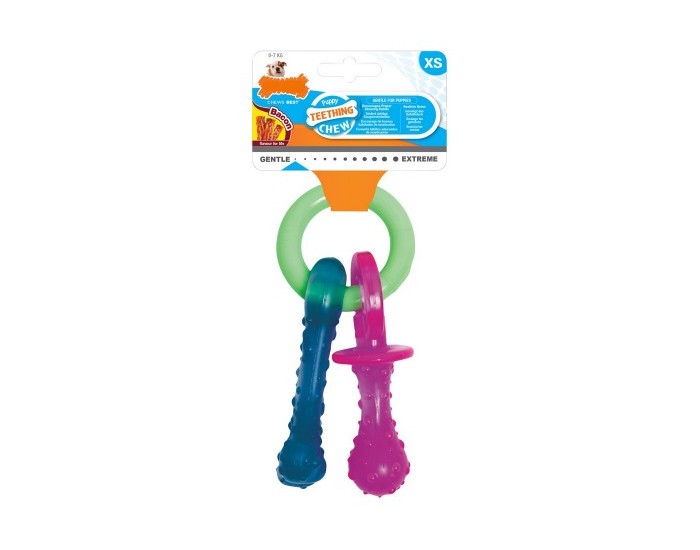 Гризалка за куче Nylabone, Ключодържател, Размер XS