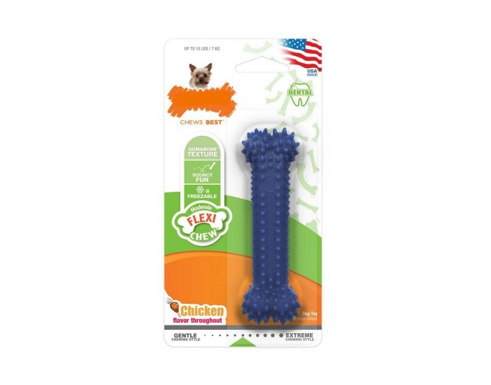 Dog teether Nylabone Plaque Attacker, Размер М, Термопластичен