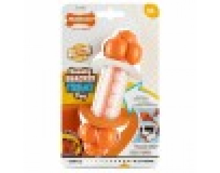 Гризалка за кучета Nylabone Оранжев Bacon Изкуствен M