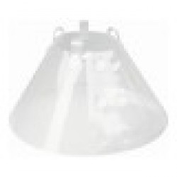 Елизаветинска яка за куче KVP Quick Fit, Прозрачен, 56-66 cm - Kvp