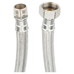 Маркуч Fontastock Неръждаема стомана AISI 304 EPDM Мъжки 1/2" - Женски 3/4" 25 cm - Do it yourself - feronerie, unelte și materiale
