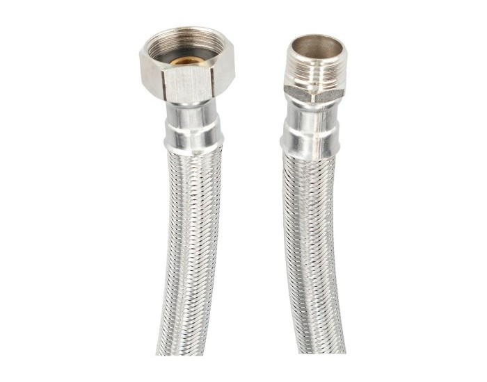 Маркуч Fontastock Неръждаема стомана AISI 304 EPDM Мъжки 1/2" - Женски 3/4" 25 cm