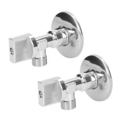 Регулационен Ключ 1/2" x 3/8" 2 Части ABS Месинг 1/2" x 3/8" - Decorațiuni