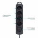 Табло с 4 гнезда с бутон за включване TM Electron 3680 W