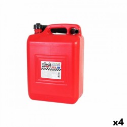 Туба за Гориво с Фуния Continental Self Червен 10 L (4 броя) - Decorațiuni