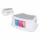 Табуретка Step For my Baby Бял (12 броя) (33 x 24 x 13 cm)