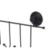Поставка за Палта за Врата Черен Стомана ABS 39 x 16 x 4,9 cm (12 броя)