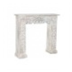 Предна част на камината Home ESPRIT Ела Дървен MDF 113 X 26 X 101 cm - Decorațiuni