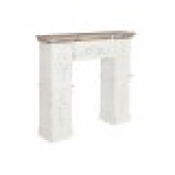 Предна част на камината Home ESPRIT Ела Дървен MDF 120 x 29,5 x 116 cm - Decorațiuni