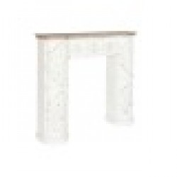 Предна част на камината Home ESPRIT Ела Дървен MDF 128 x 28 x 114 cm - Decorațiuni