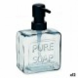 Дозатор за Сапун Pure Soap 250 ml Кристал Черен Пластмаса (12 броя) - Berilo