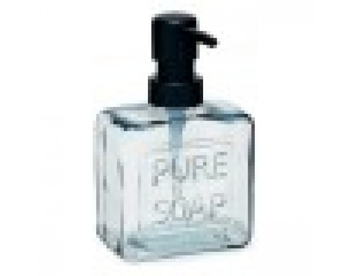 Дозатор за Сапун Pure Soap 250 ml Кристал Черен Пластмаса (12 броя)