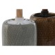 Четка за Баня Home ESPRIT Кафяв Сив полиетилен Каменинов 11 x 11 x 40 cm (2 броя)